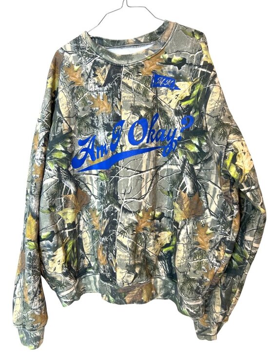 Megan Maroney Tops - Megan Maroney Am I Okay? Camo Sweatshirt XXL Authentic tour Real Merch THICK